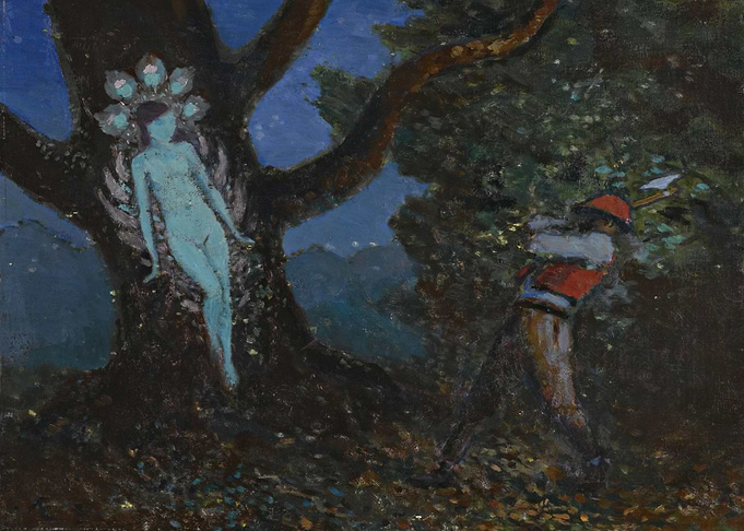 The Woodchopper and The Tree Spirit by George William Russell