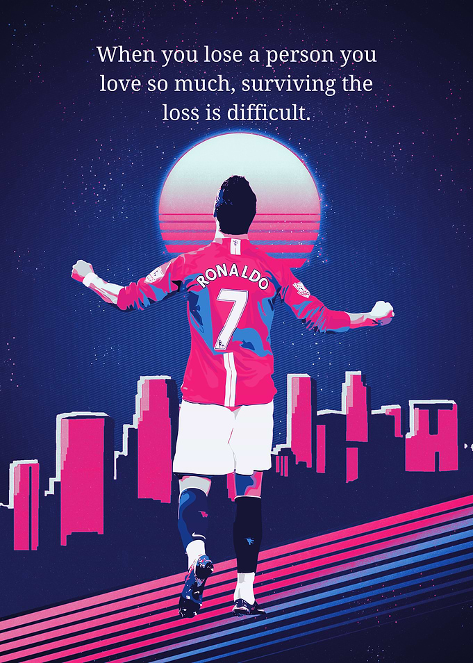 Ronaldo Retro Style Art