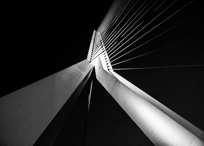 Black and White Bridge Architecture