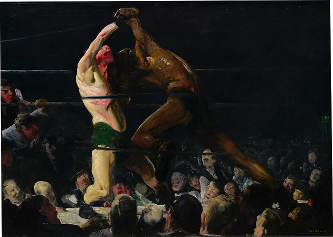 Boxing Match Painting