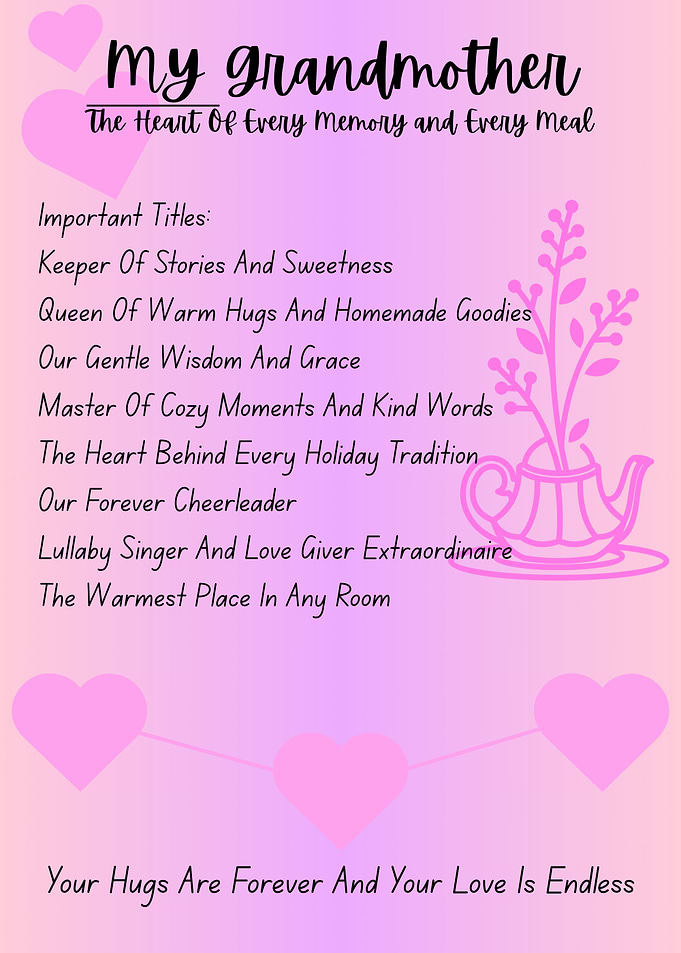My Grandmother: Heartfelt Tribute