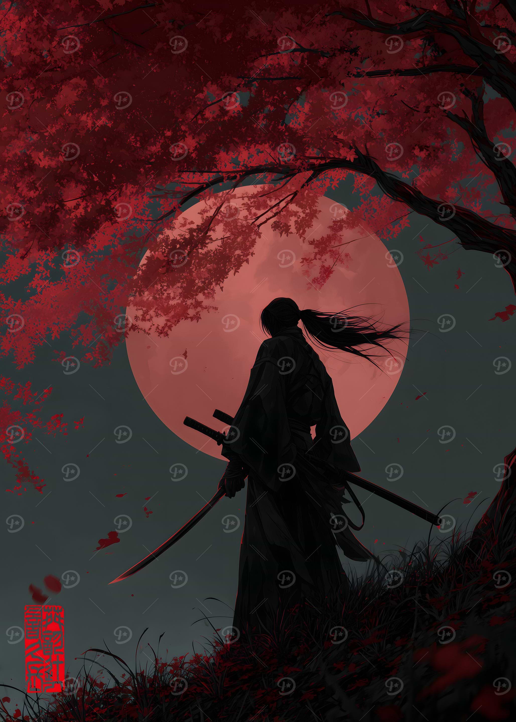 Samurai under the Red Moon