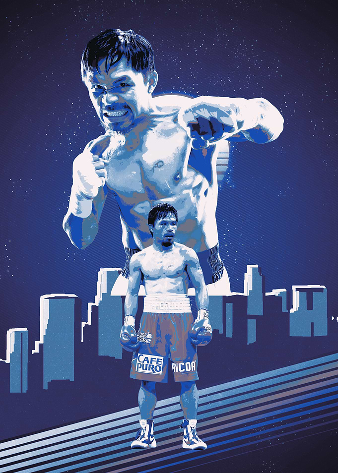 Manny Pacquiao Boxing Champion Art