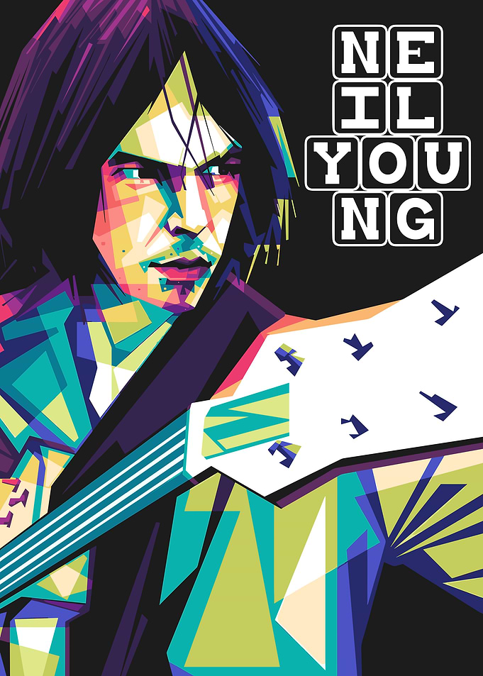 Neil Young Pop Art Portrait