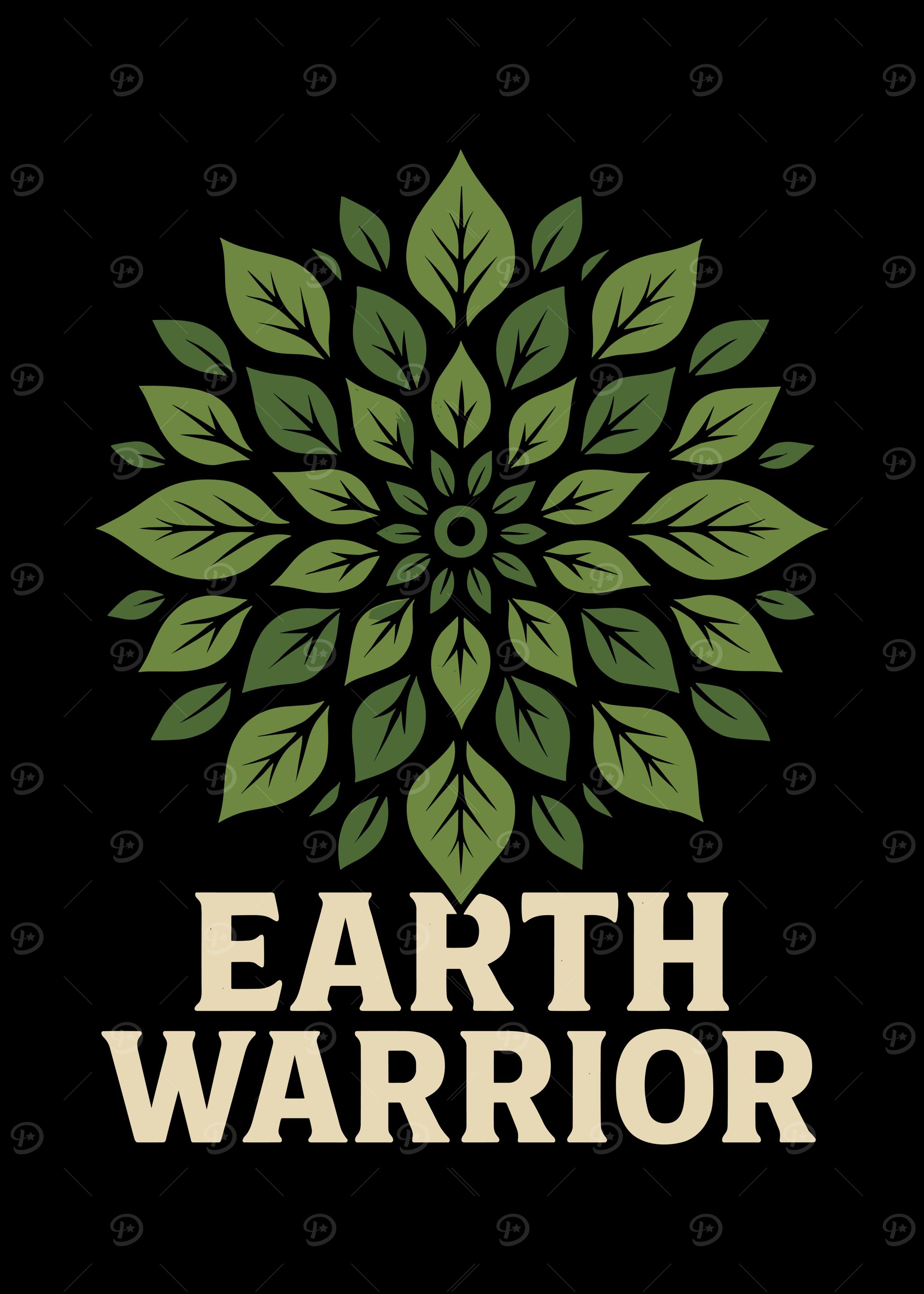 Earth Warrior Leaf Mandala