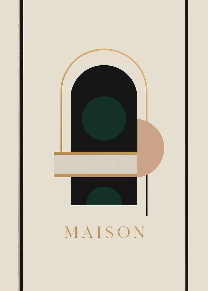 Abstract Geometric Art: Maison