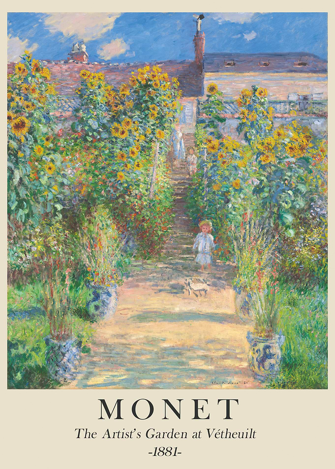 Monet's Garden at Vétheuil, 1881