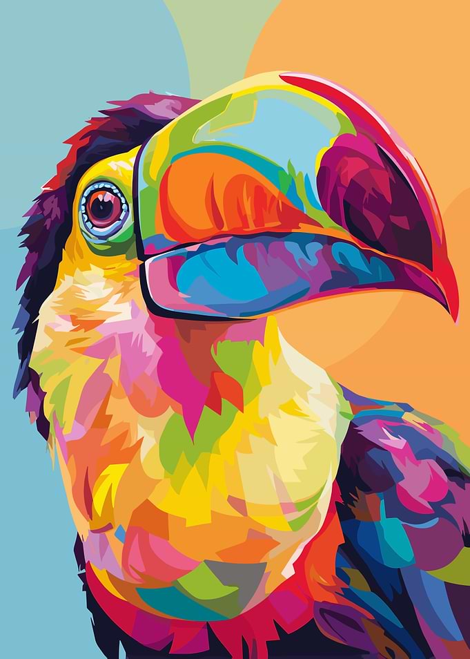 Colorful Toucan Portrait