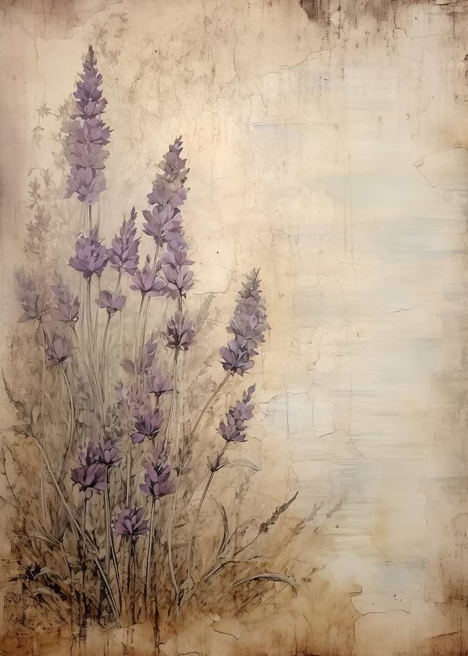 Lavender Floral Vintage