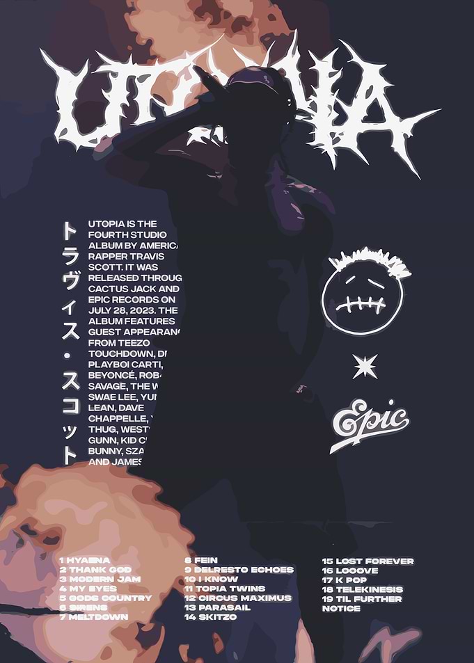 Travis Scott Utopia Album Cover