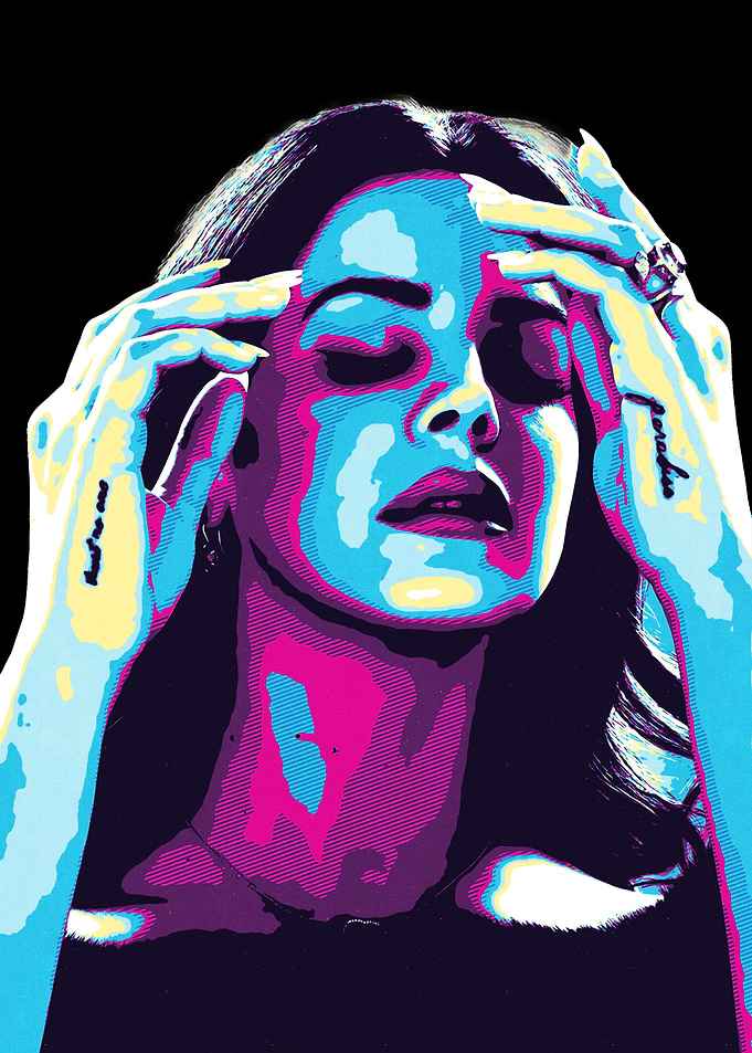 Lana Del Rey Pop Art Portrait
