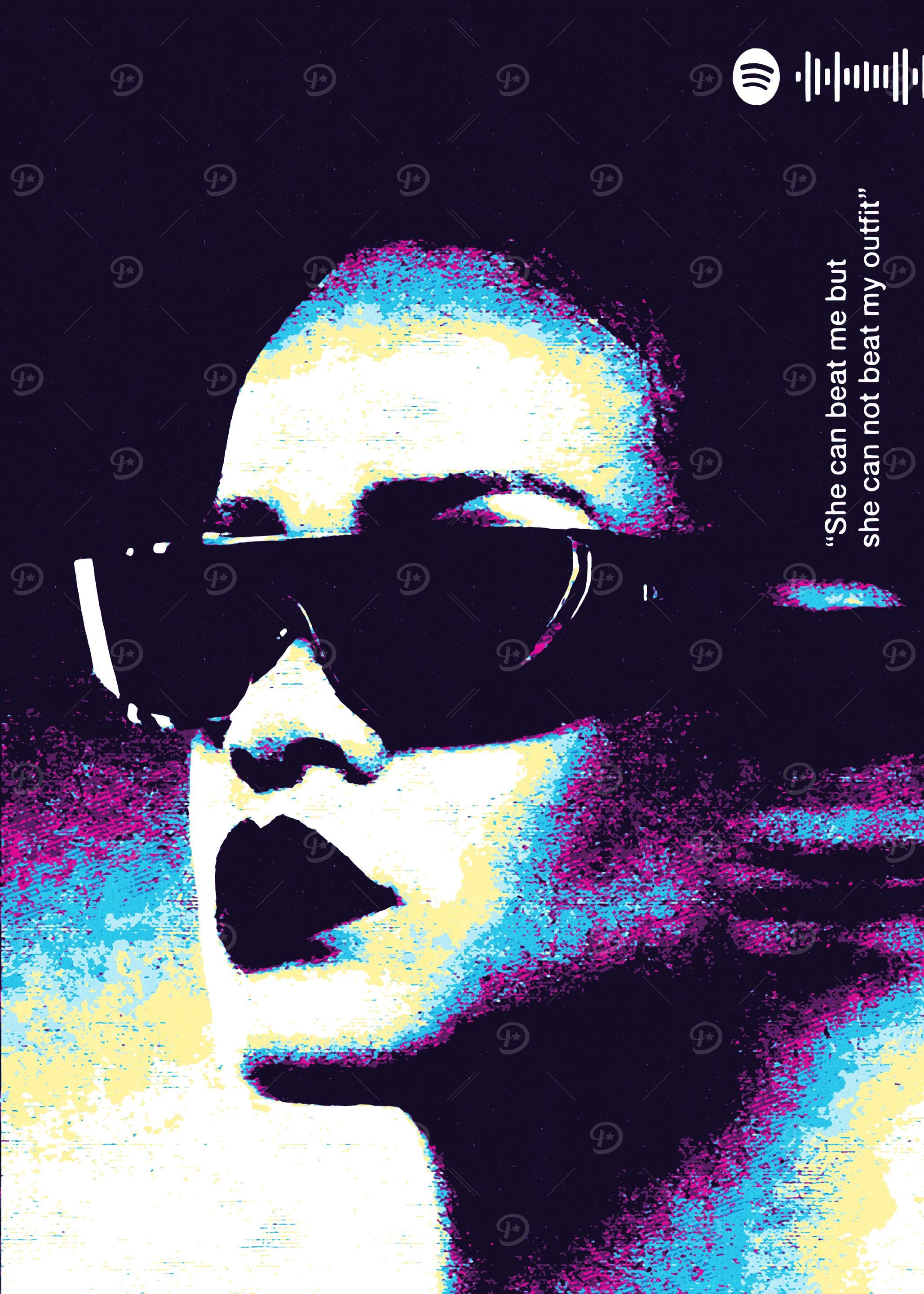 Rihanna Pop Art Portrait