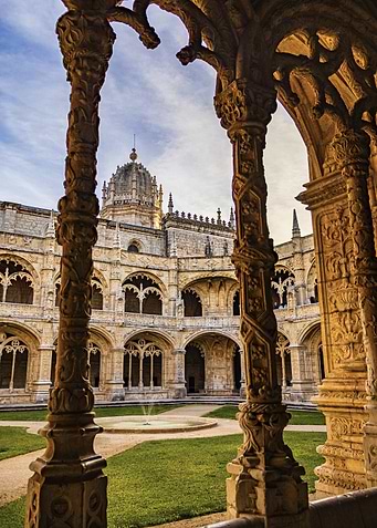 Jeronimos Monastery Cloister, Lisbon, Portugal