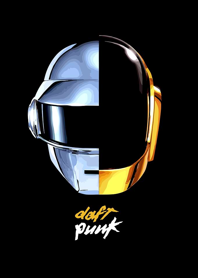 Daft Punk Helmets Split