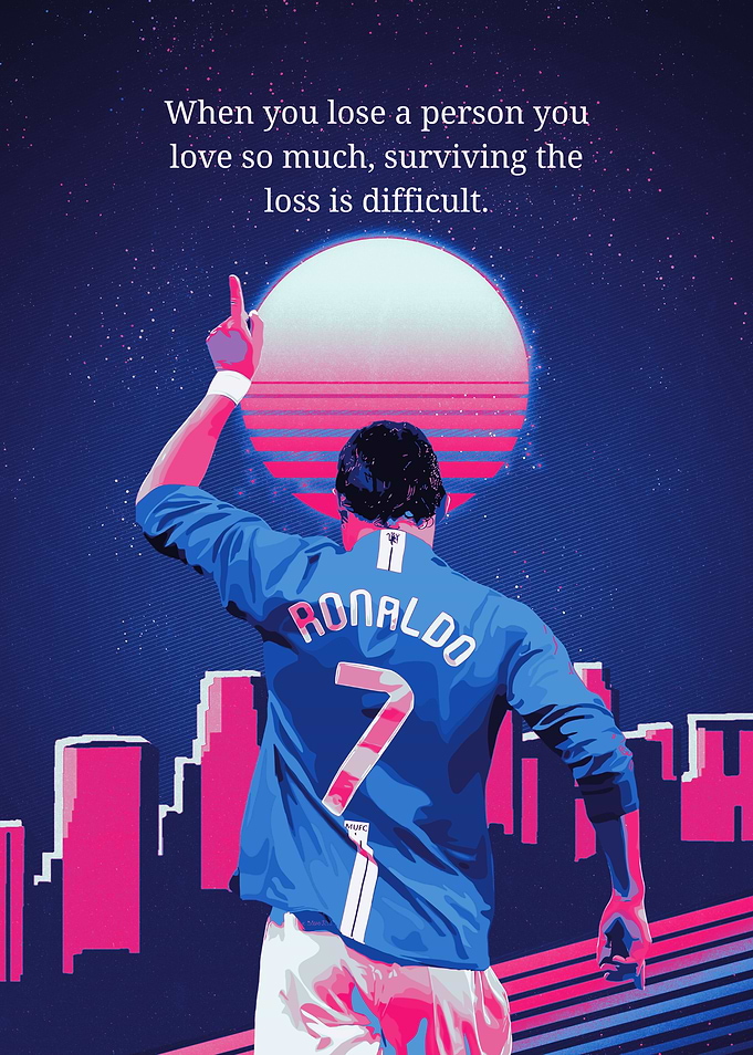 Ronaldo Retro Style Art