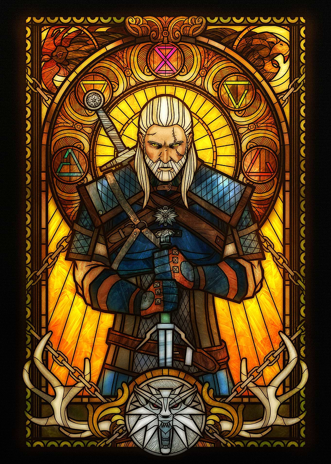 Geralt Stained Glass