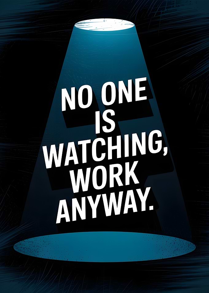 Inspirational Work Anyway Text Art
