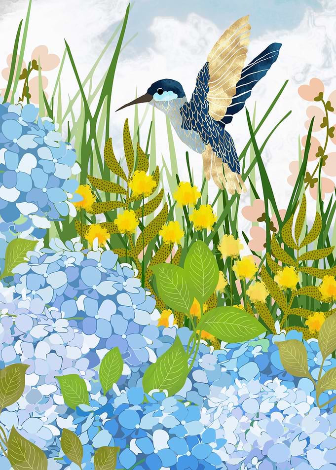 Hummingbird Summer Garden