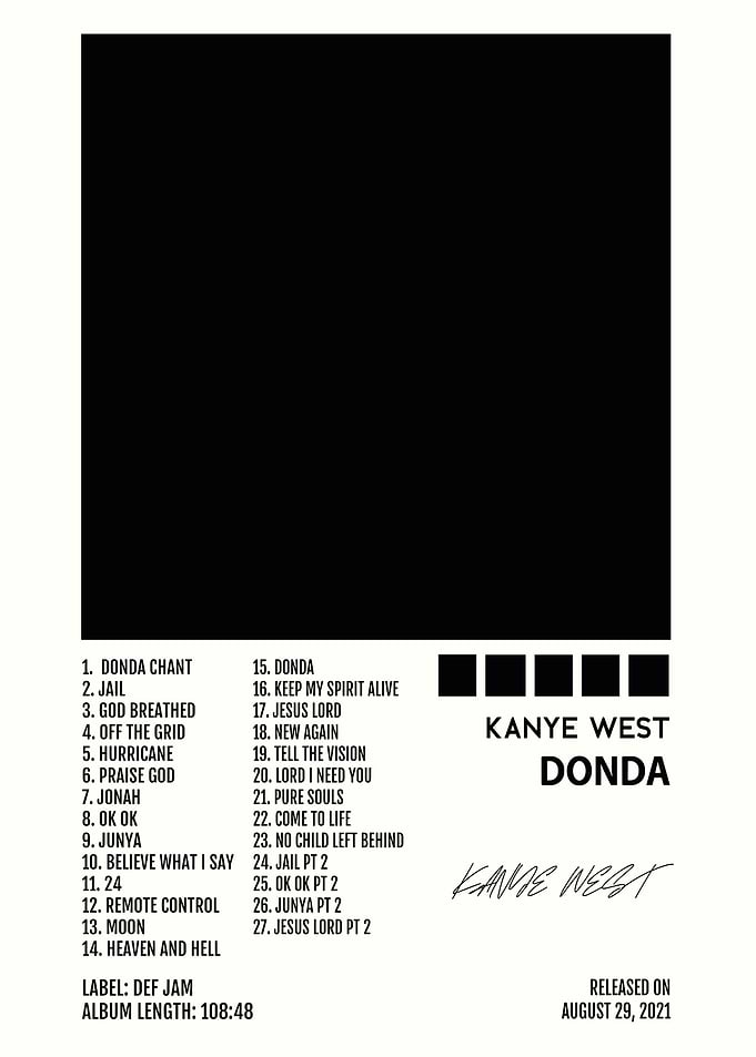 Kanye West Donda Album Cover Art
