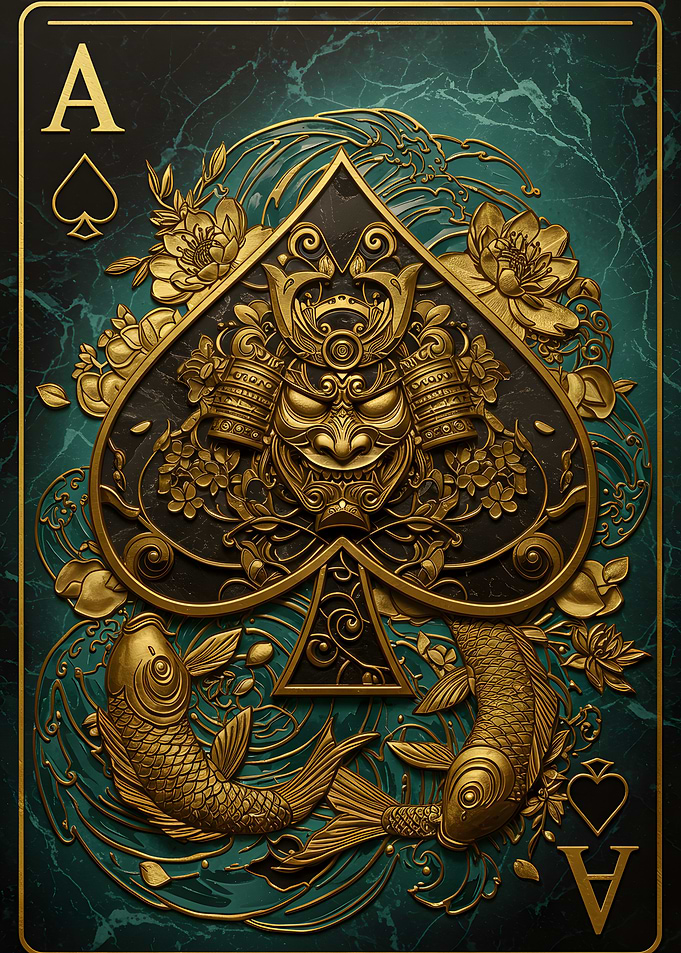 Ace of Spades Samurai Koi