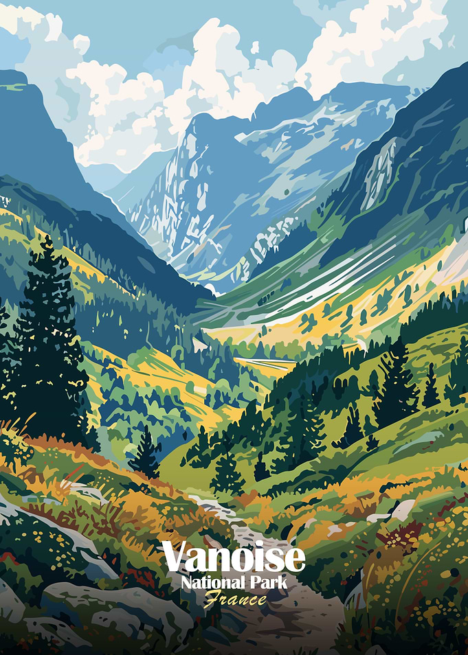 Vanoise National Park France Landscape Art