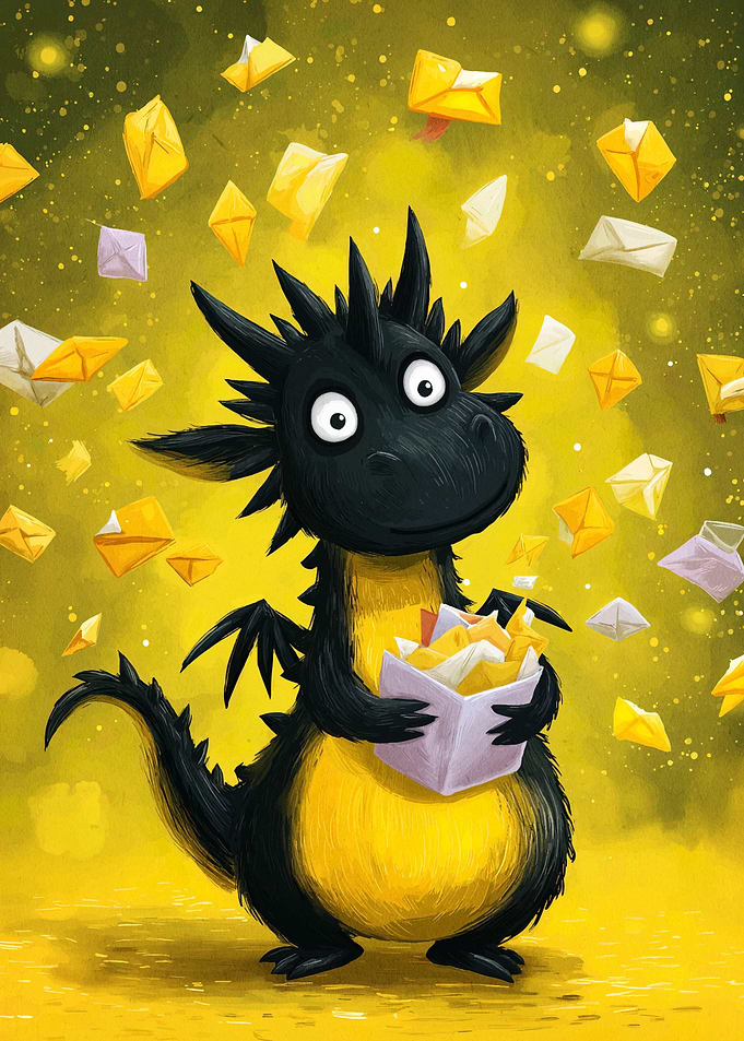 Dragon with Letters