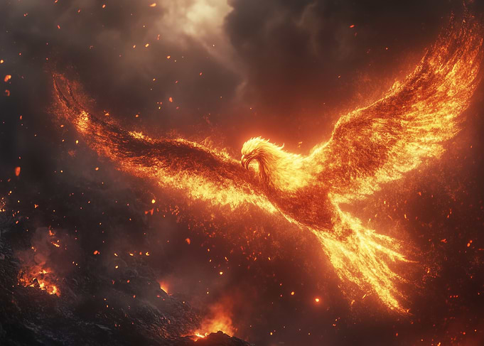 Fiery Phoenix Rising