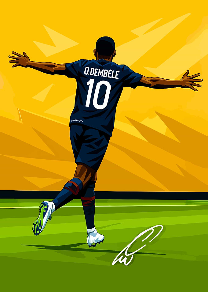 Pak Ousmane Dembélé Celebration Art