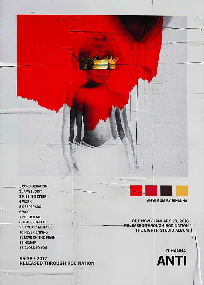 Rihanna ANTI Album Cover Art