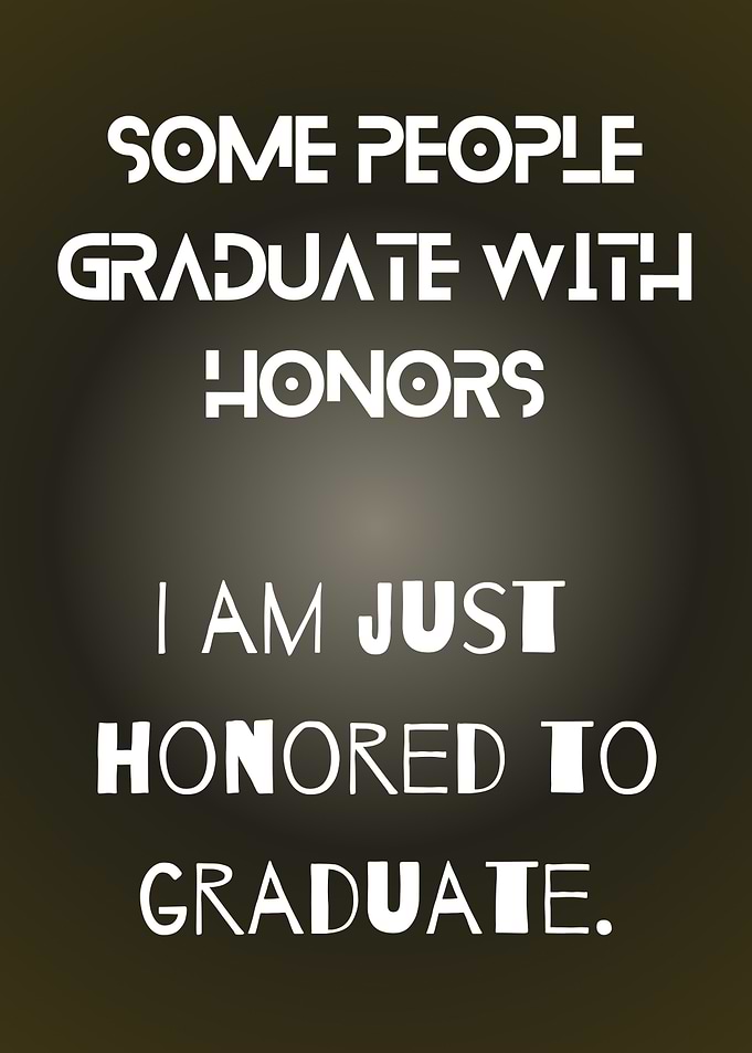 Graduation Honor Text Art