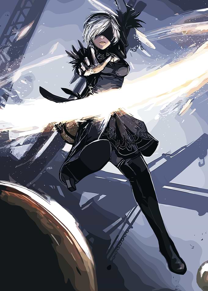 2B Nier Automata Fanart