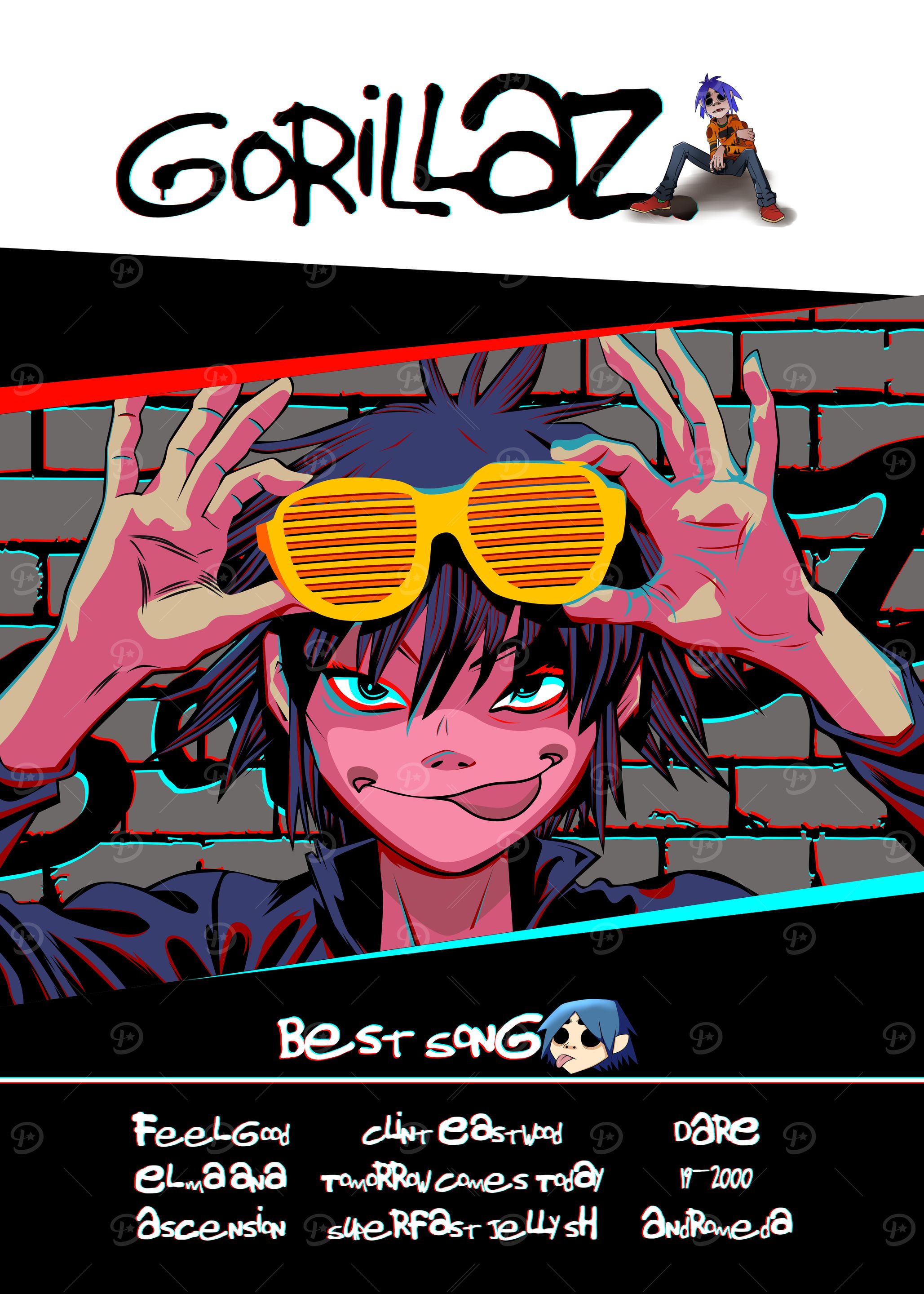 Gorillaz Best Song Album Cover Art