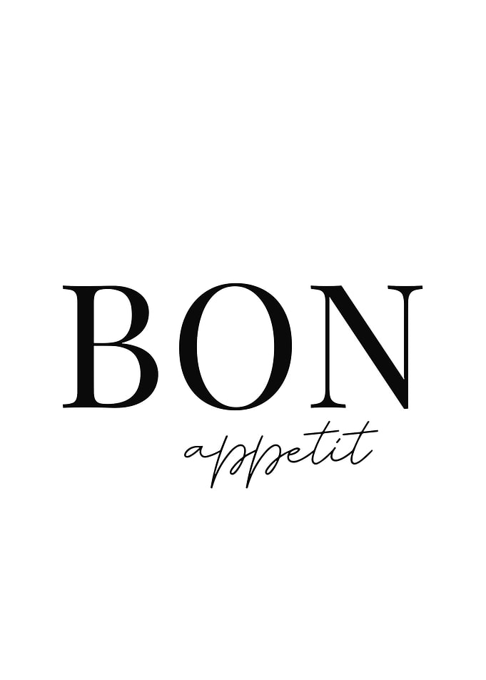 Bon Appetit Text Art