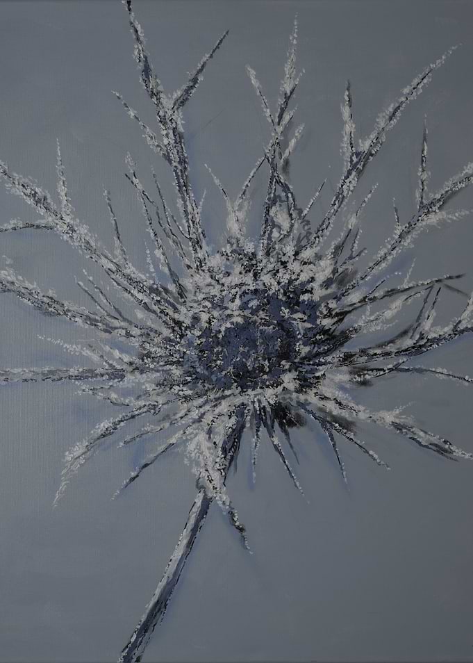 Abstract Thistle Painting