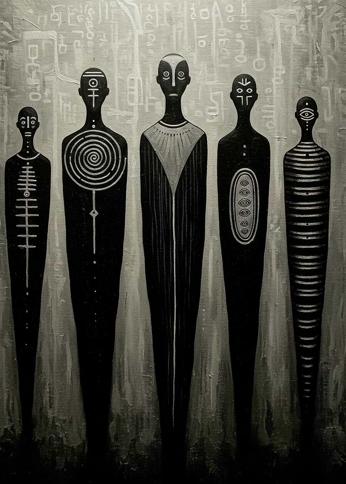 Abstract Figures Painting