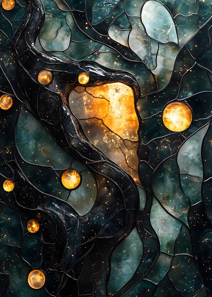 Stained Glass Cosmic Clouds