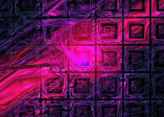 Abstract Pink and Purple Grid