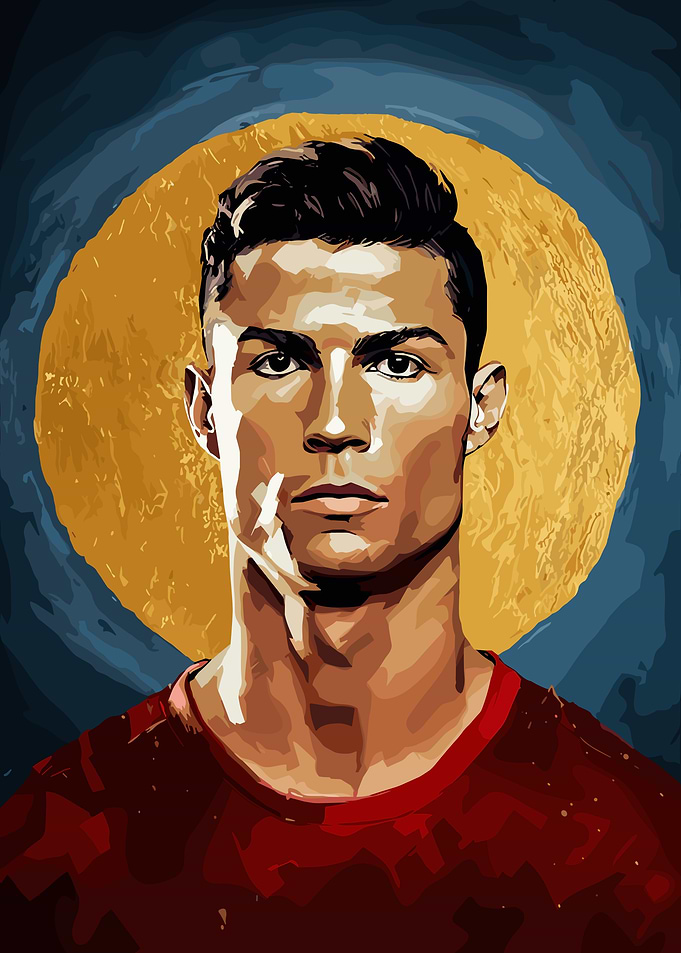 Cristiano Ronaldo Portrait Art
