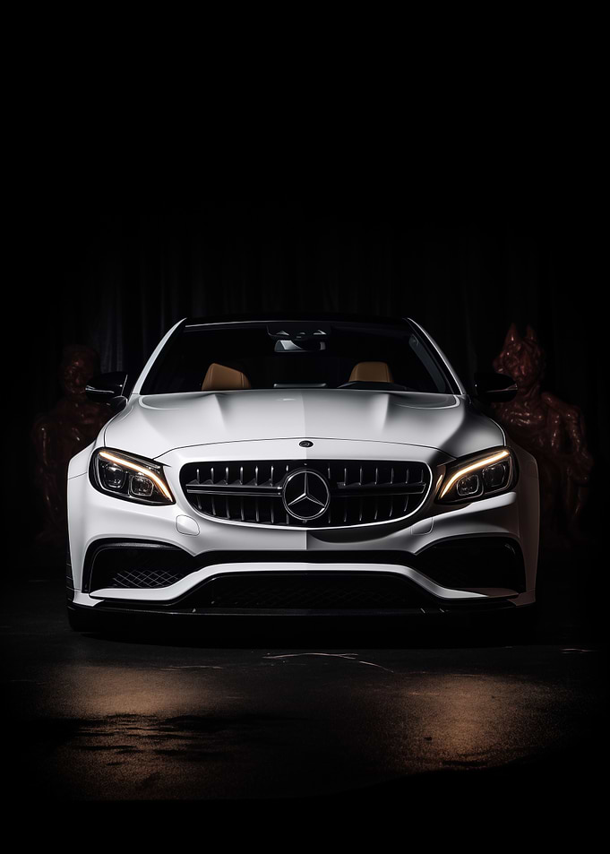Mercedes AMG in dark