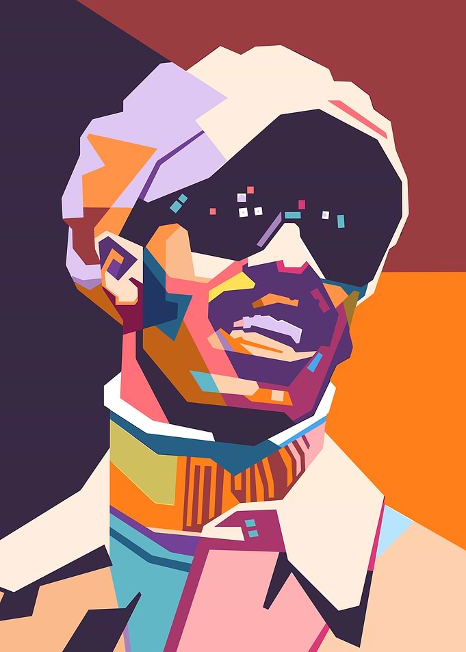 Stevie Wonder Pop Art Portrait