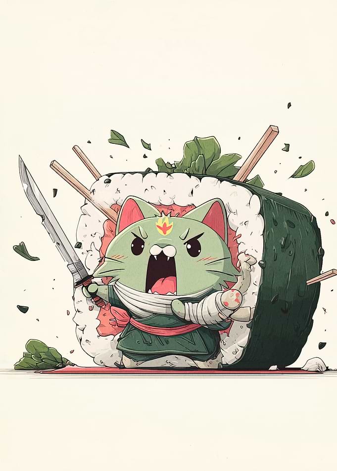 Sushi Cat Warrior
