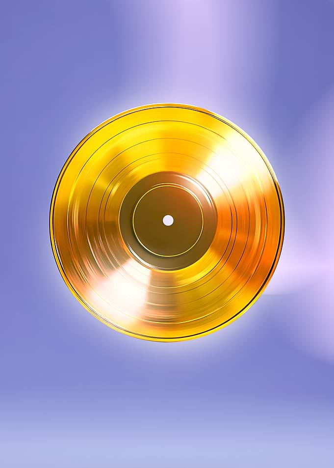 Golden Vinyl Record