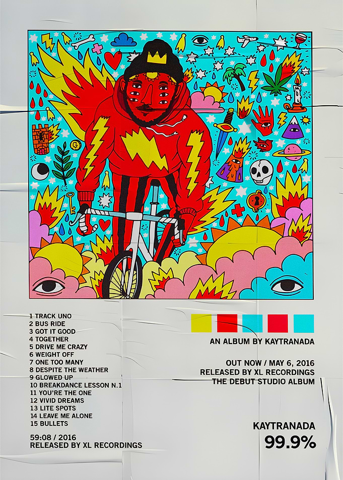 Kaytranada 99.9% Album Cover Art