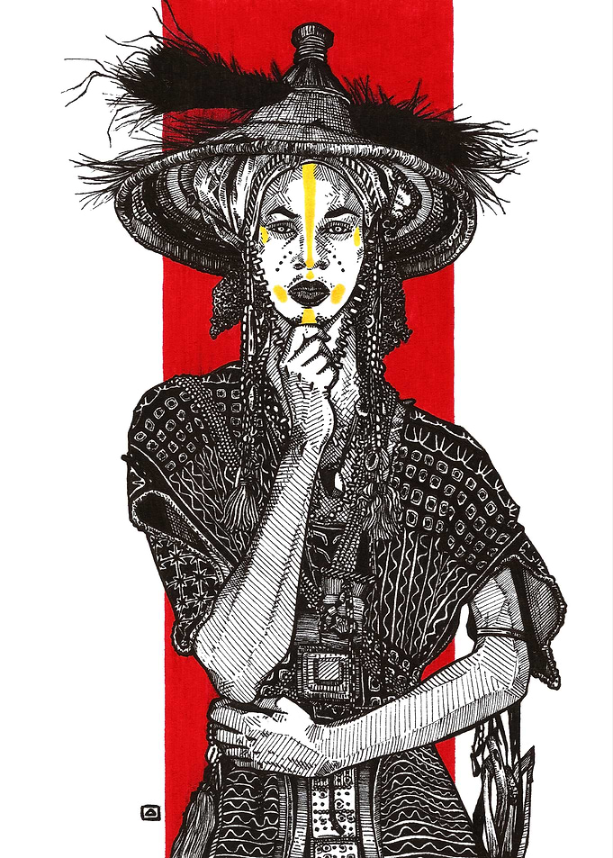Red Wodaabe Tribesman