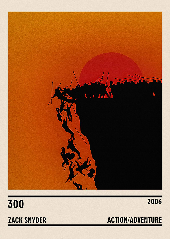 300 Movie Poster Minimalist Art