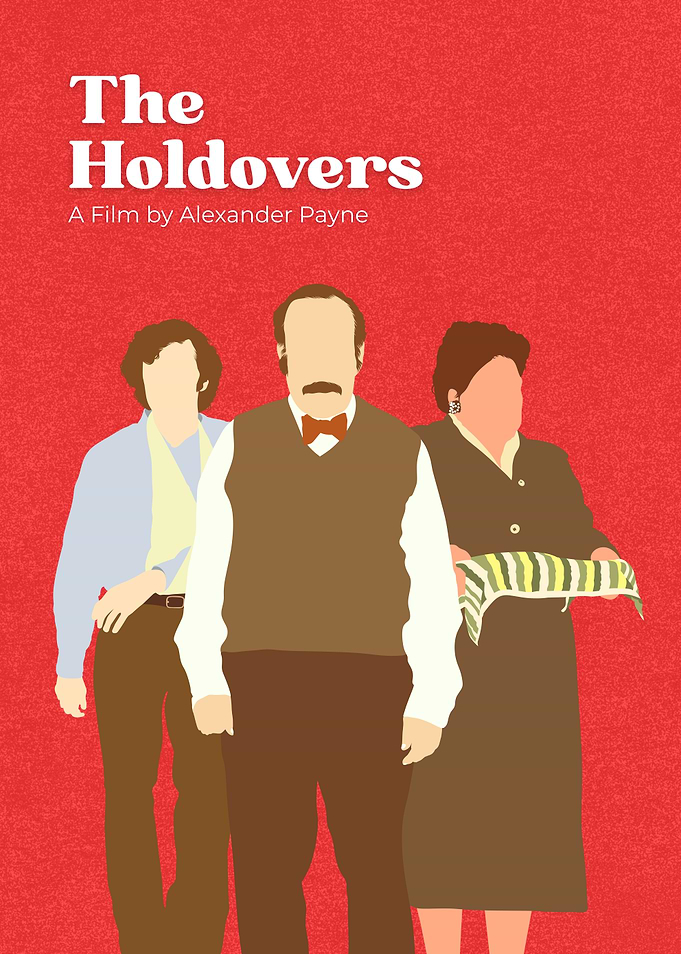 The Holdovers Minimalist Movie Poster
