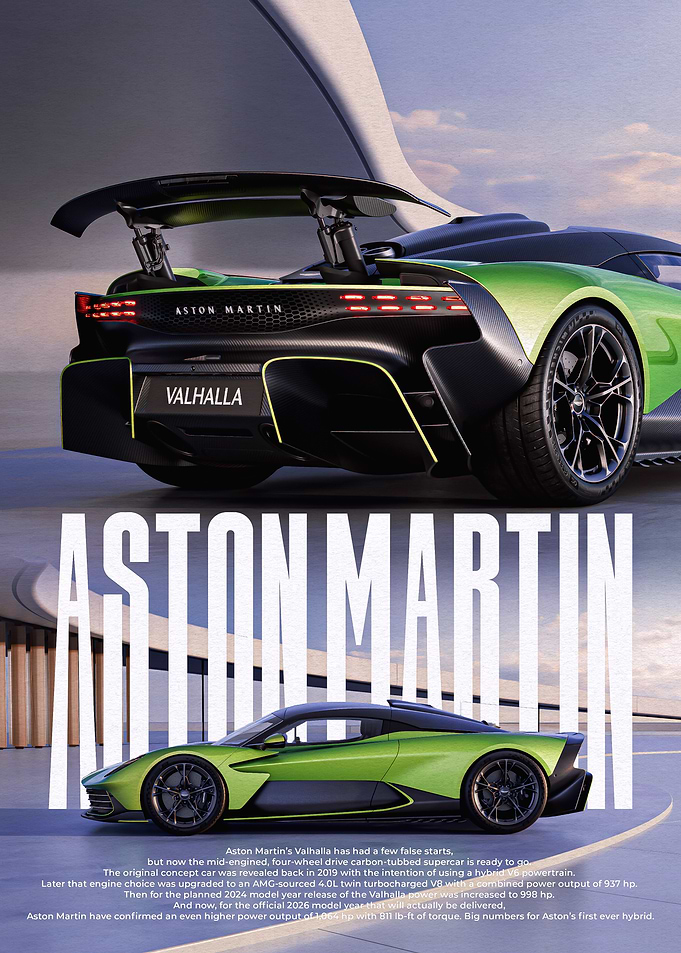 Aston Martin Valhalla Car Advertisement