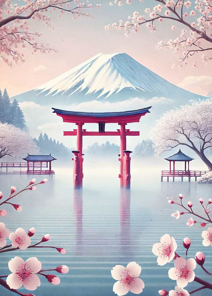 Mount Fuji Cherry Blossoms