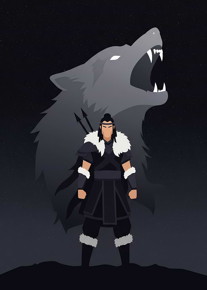 Warrior and Wolf