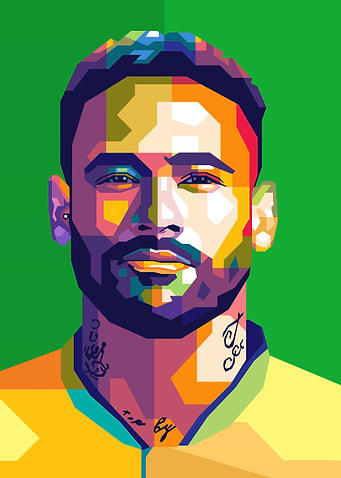 Neymar Pop Art Portrait